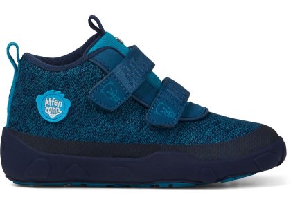 Affenzahn lowboot knit bear modré