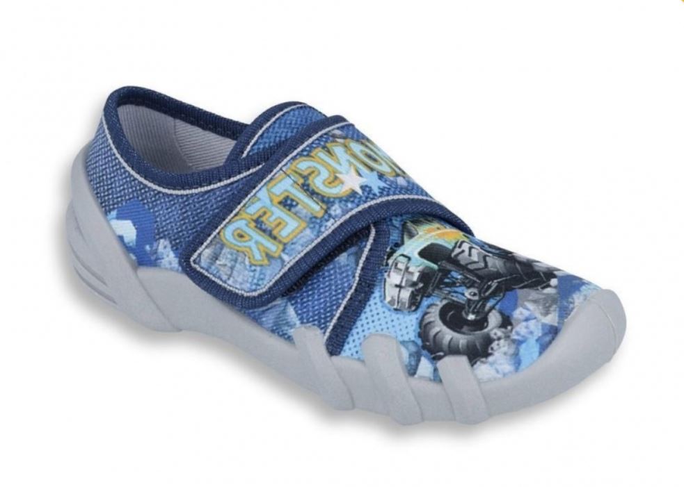 Bačkory Befado Monster modré 273x271 Velikost: 28