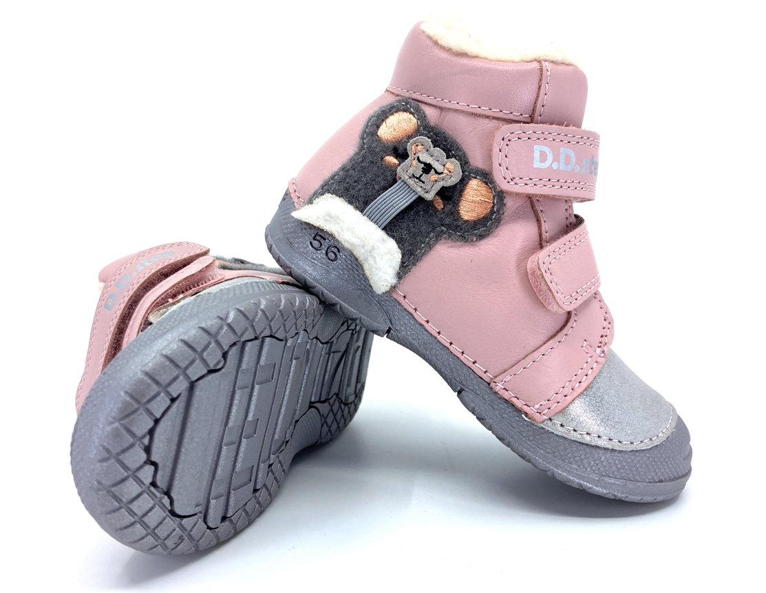 Dětské zimní boty DD Step W038-865 Baby Pink Velikost: 20