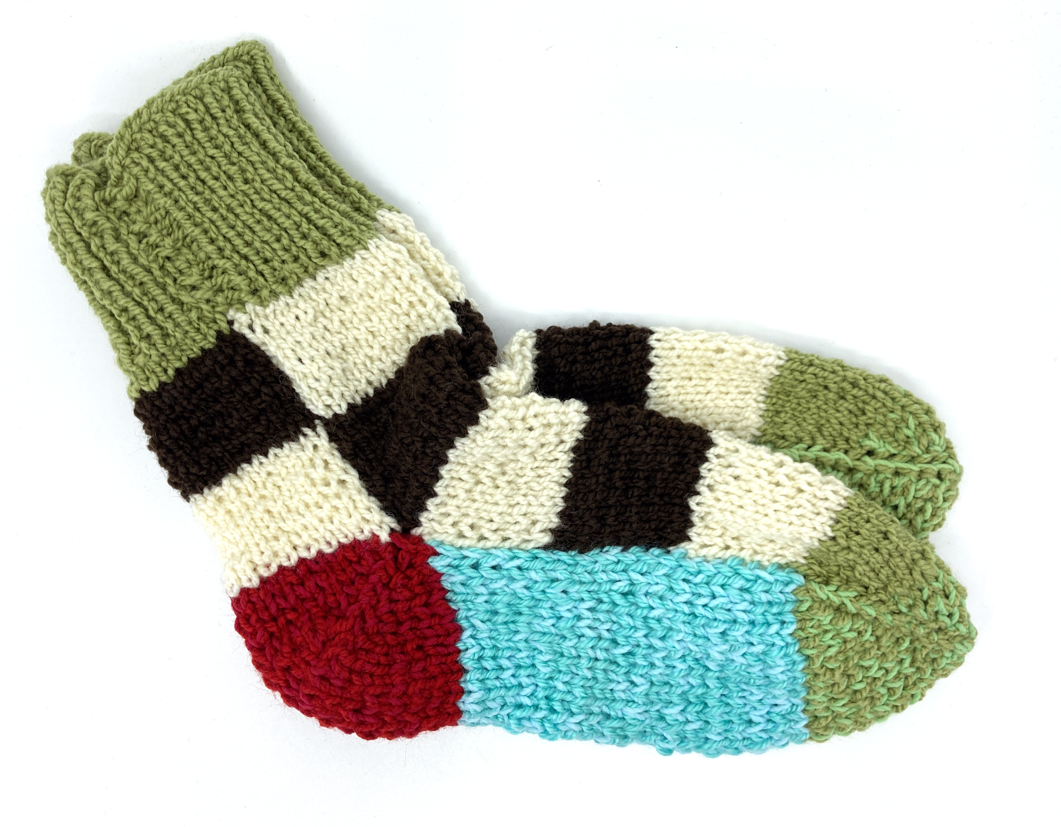 Levně Dětské ručně pletené ponožky od Magdy