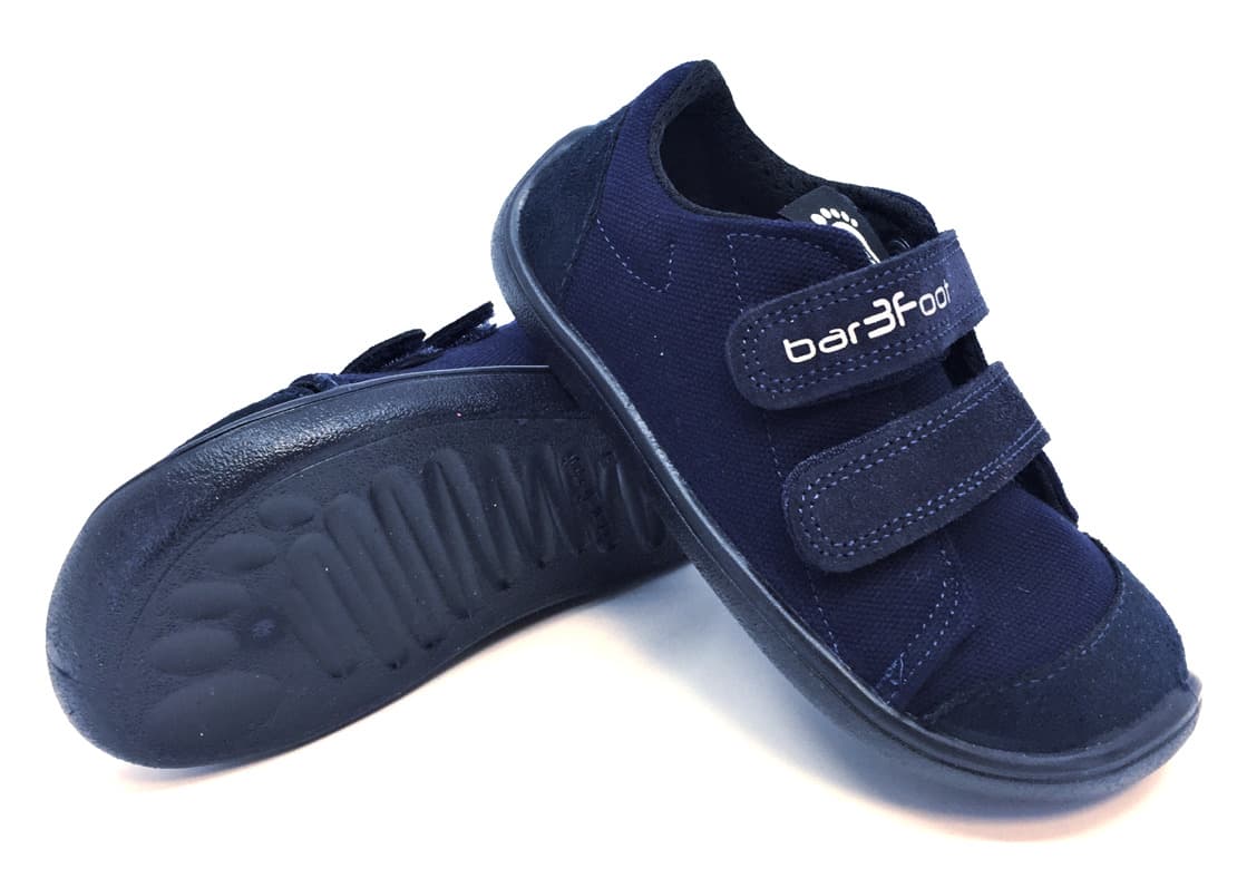 Levně Tenisky 3F barefoot 3BE29/2 Navy Blue