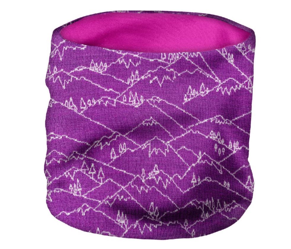 UNUO Dětský merino nákrčník Hory ostružinová