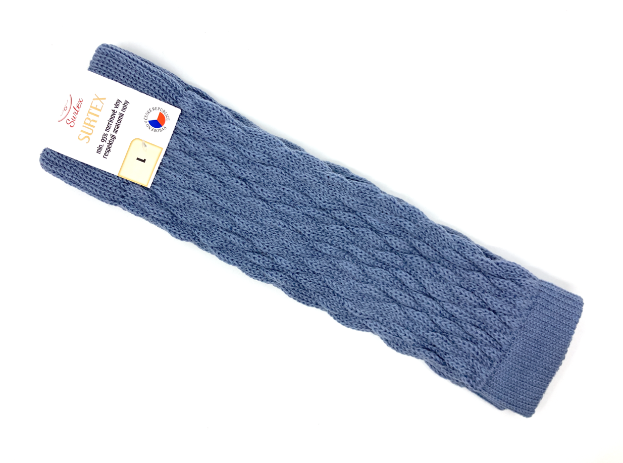 Návleky Surtex 95% Merino Světle modré Velikost: L