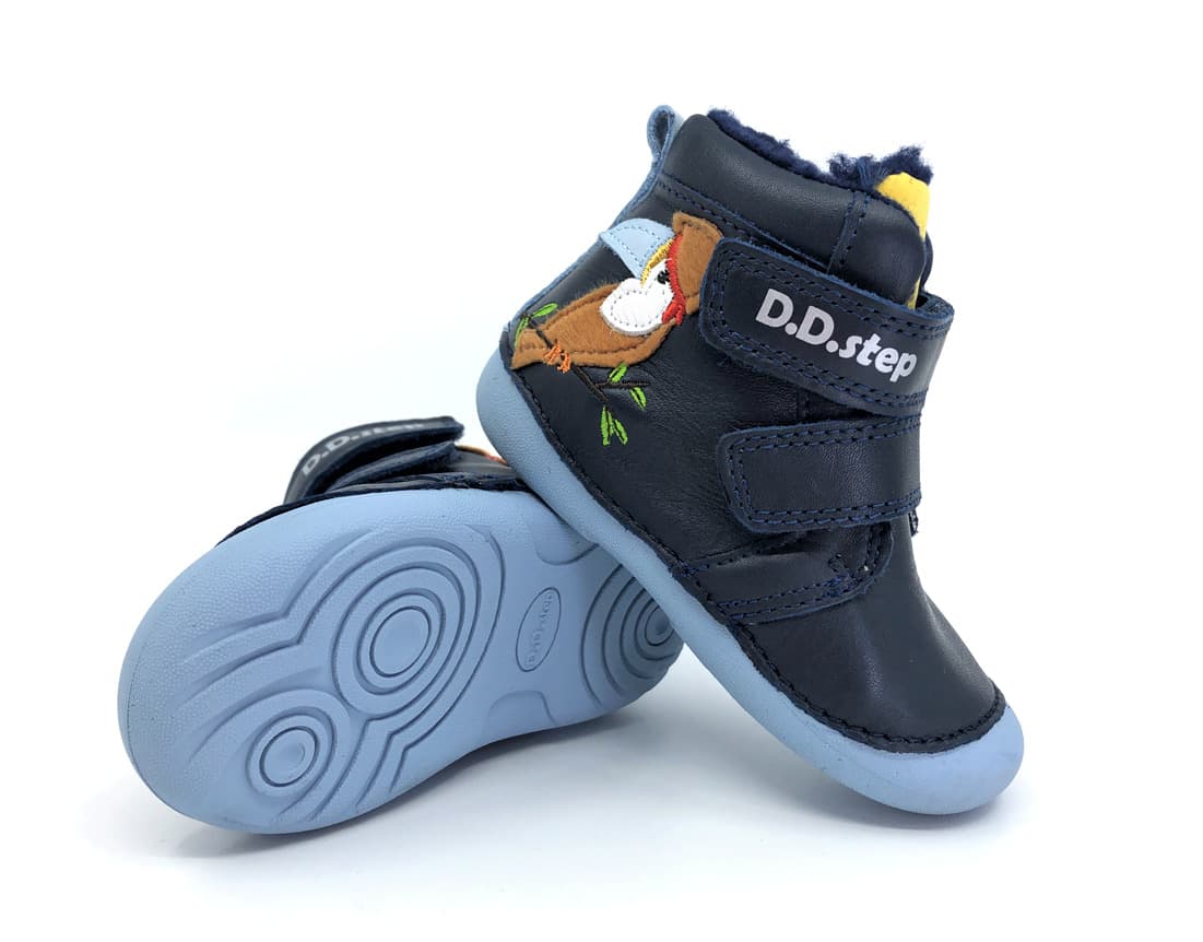 Dětské zimní boty DD Step W015-953B Royal Blue Velikost: 19