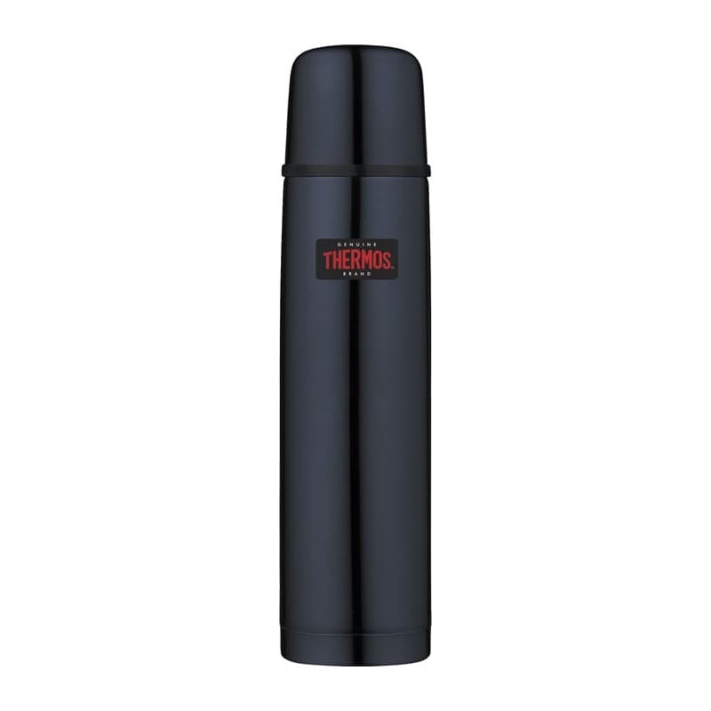 Thermos termoska s tlačítkovým uzávěrem a šálkem tmavě modrá 1000 ml