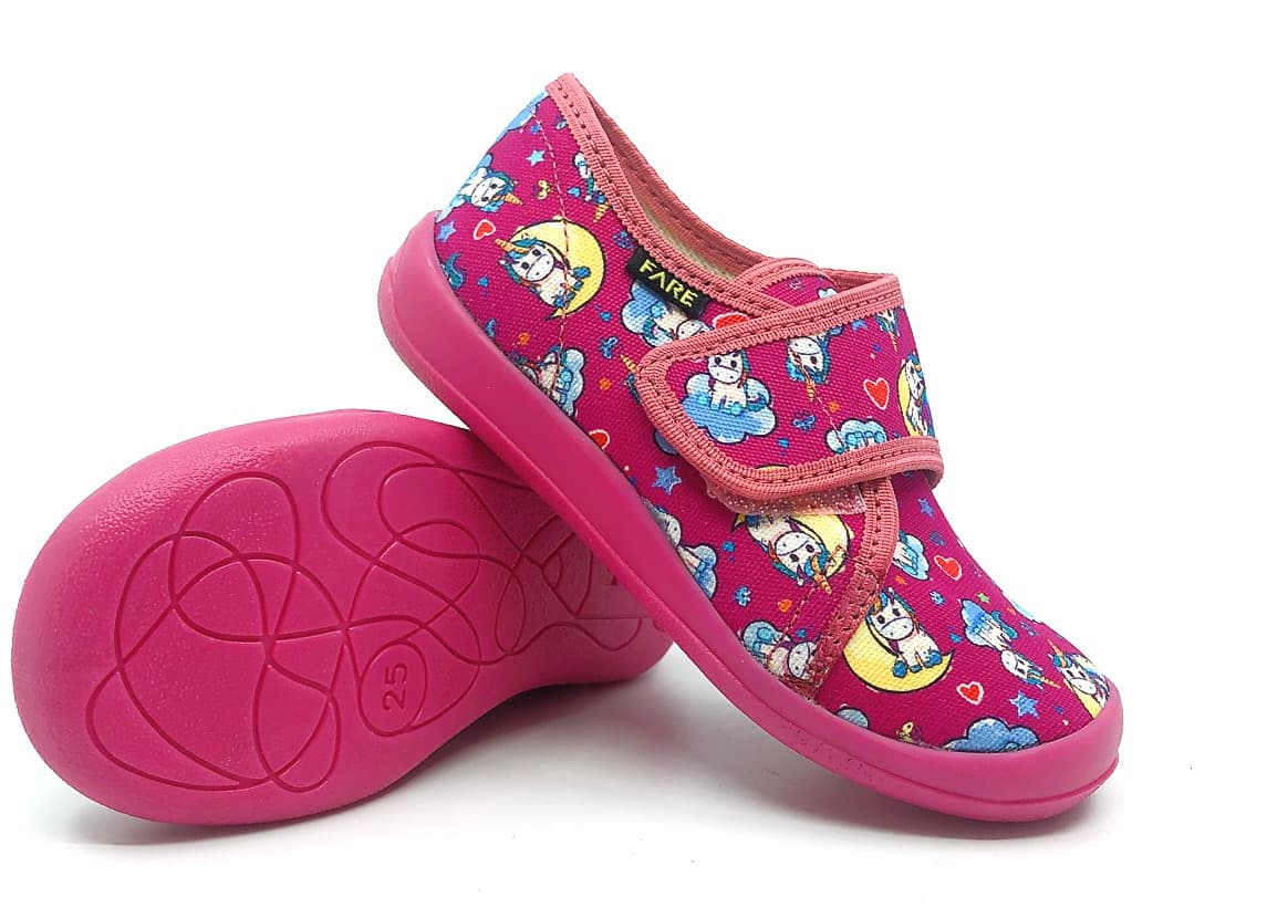 Dětské papuče na suchý zip Fare 4115451 Velikost: 28