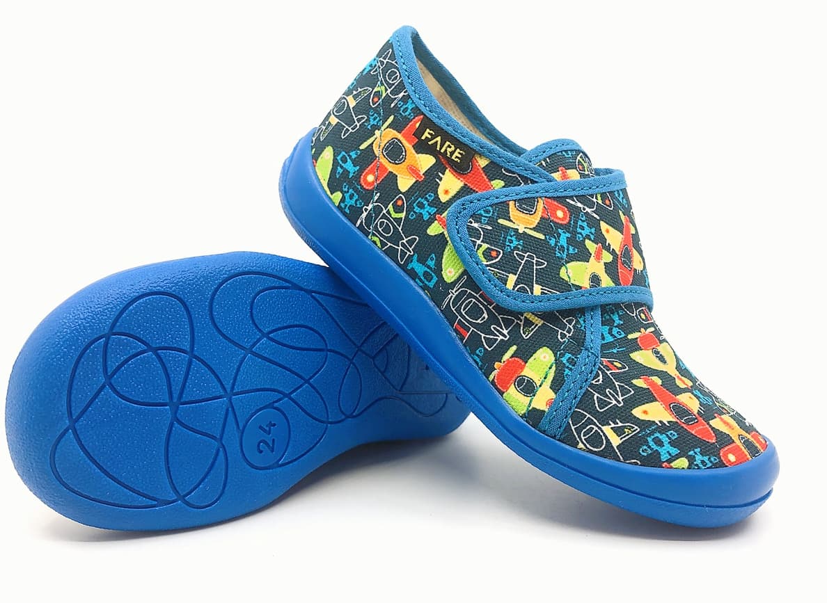 Dětské papuče na suchý zip Fare 4115432 Velikost: 30