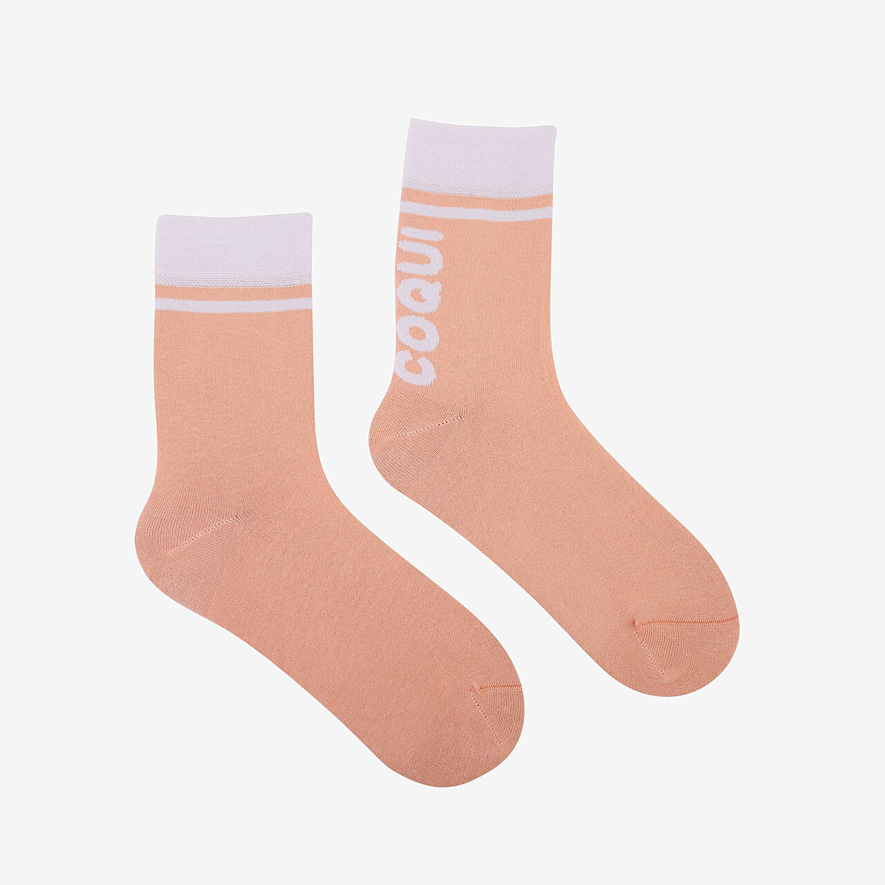 Bavlněné ponožky Coqui broskvová Basic Velikost: 39 - 42