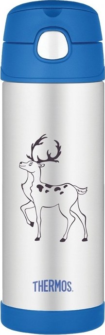 Thermos Dětská termoska s brčkem - jelen 470 ml