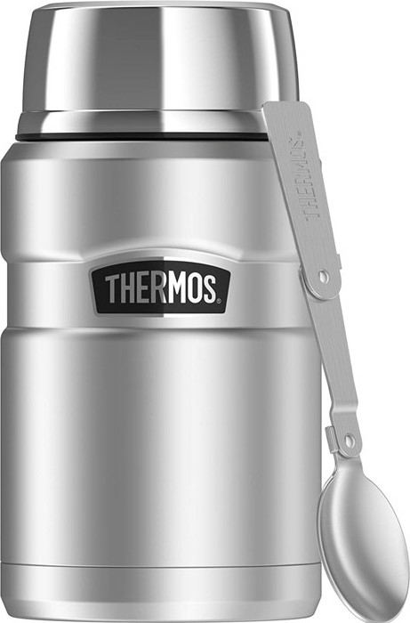 Levně Thermos Termoska na jídlo se skládácí lžící a šálkem - nerez 710 ml