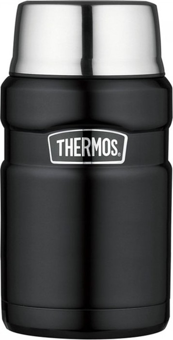 Levně Thermos Termoska na jídlo se šálkem - matně černá 710 ml