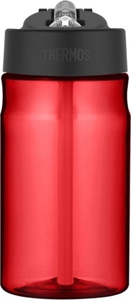 Thermos Dětská hydratační láhev s brčkem - červená 350 ml