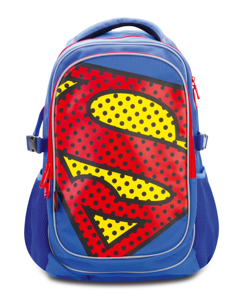 Levně BAAGL Školní batoh s pončem Superman – POP