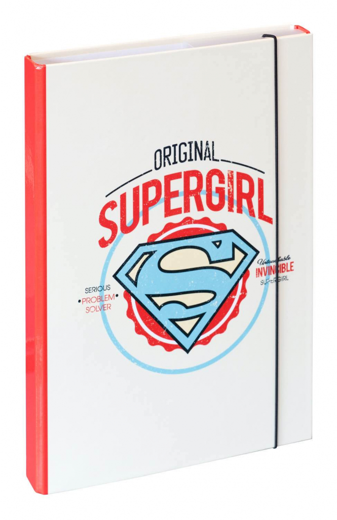 Levně BAAGL Desky na školní sešity A4 Supergirl