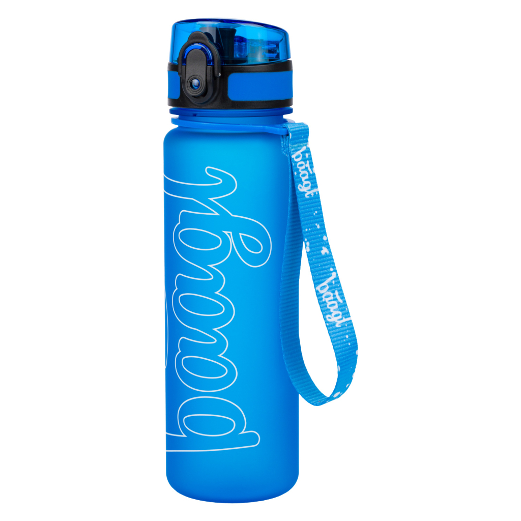 Levně BAAGL Tritanová láhev na pití Logo - modrá, 500 ml