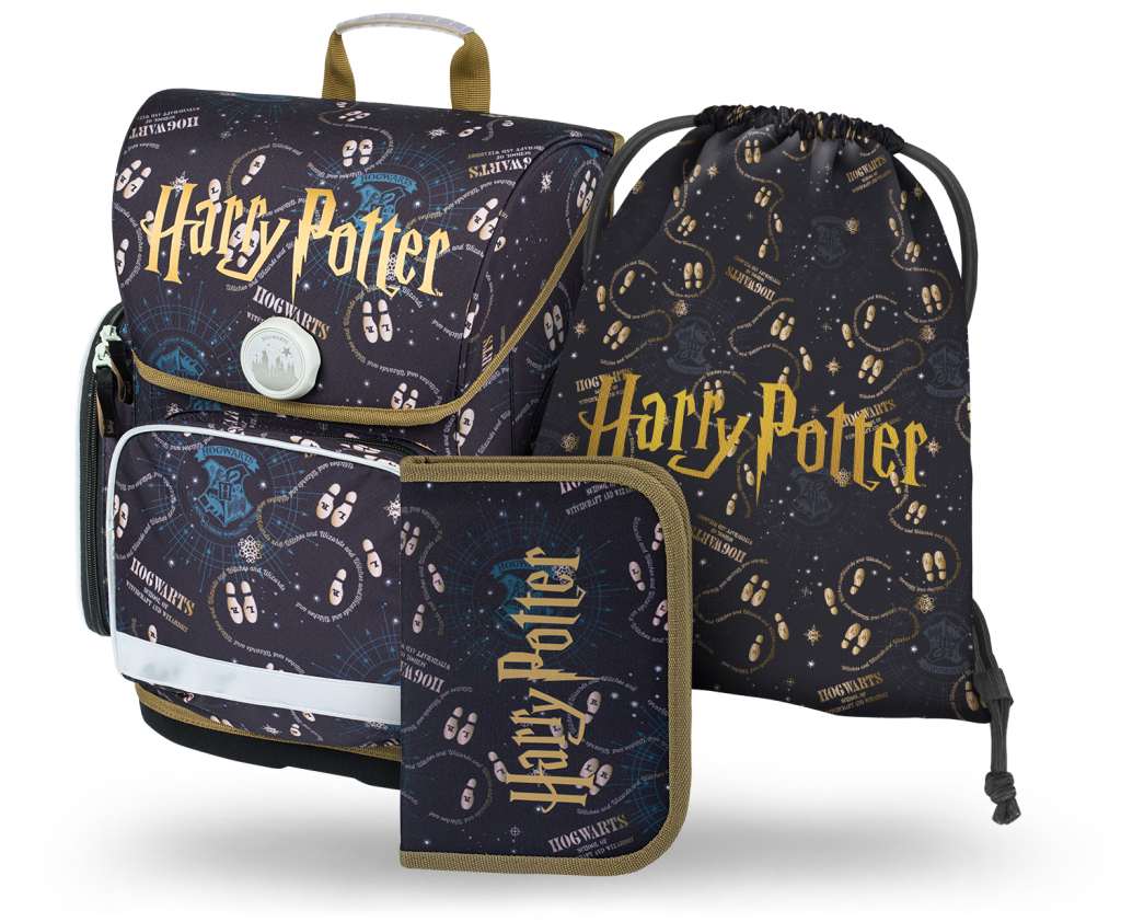 BAAGL 3 SET Ergo Harry Potter Pobertův plánek: aktovka, penál, sáček