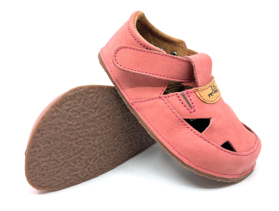 Barefoot sandálky Pegres BF21 růžové Velikost: 28