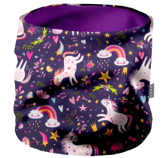 UNUO Nákrčník UNI Fleece Jednorožci