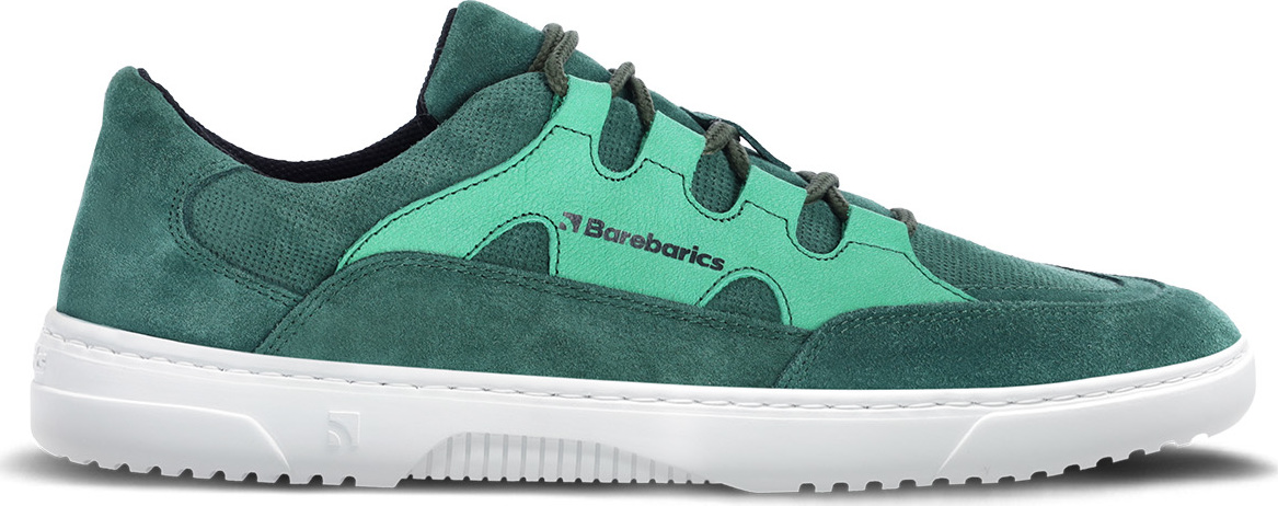 Levně Barefoot tenisky Barebarics Evo - Dark Green & White