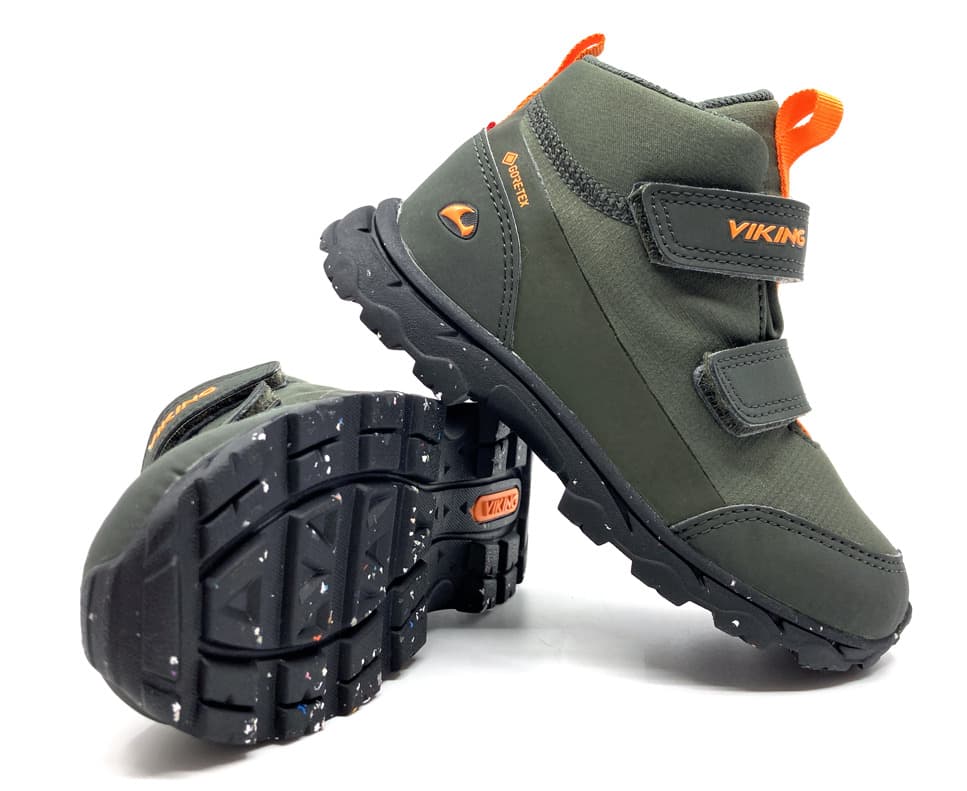 Levně Viking Ask Mid GTX Hunting Green / Orange