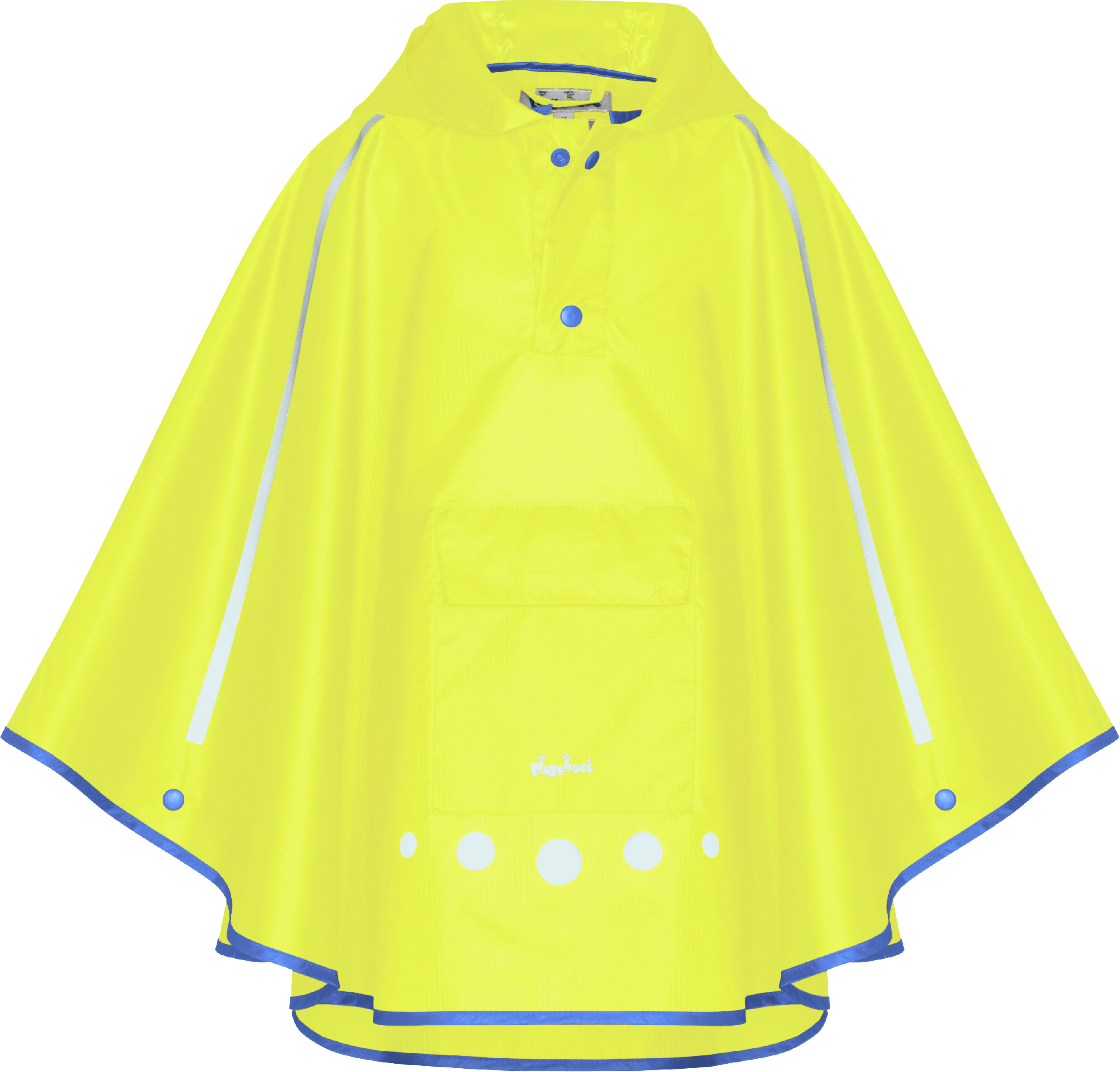 Levně Dětská pláštěnka - pončo Playshoes žlutá neon
