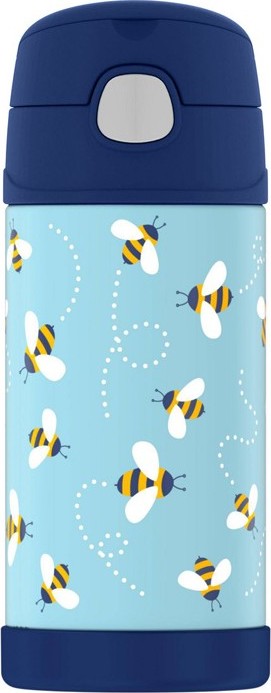 Levně Thermos Dětská termoska s brčkem - honey bees 0,355