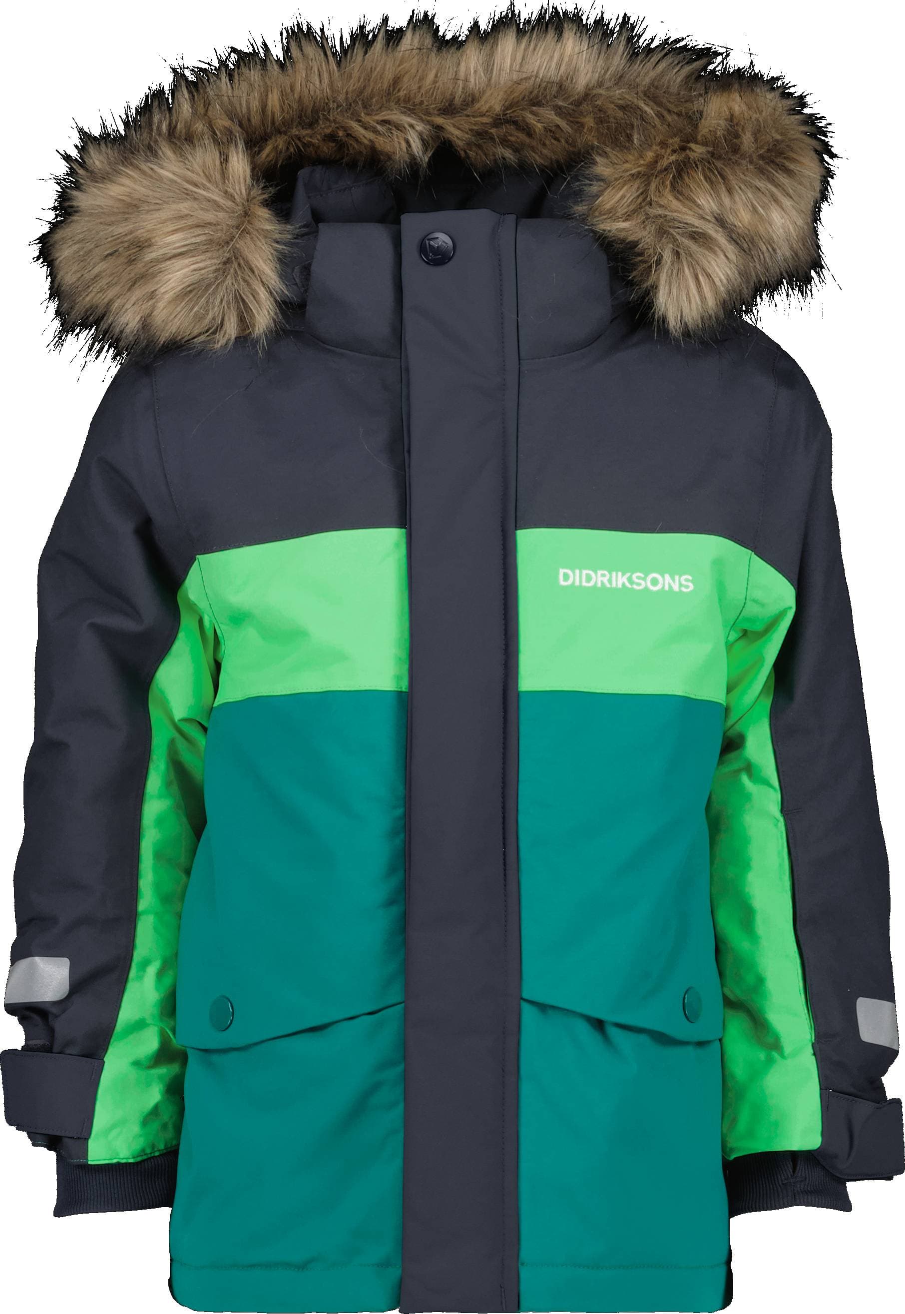 Levně Dětská zimní bunda Didriksons Bjarven Petrol Green H07