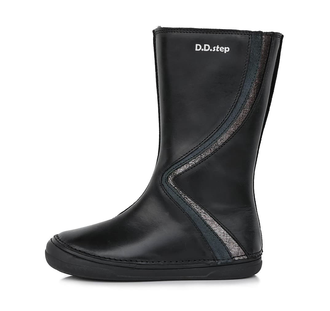 Levně DD Step Dívčí kozačky DDstep W078-398 Black