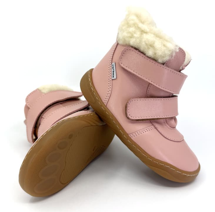 Barefoot zimní Pegres Skinny SBF42 růžová 32, Vnitřní délka boty: 20,1 cm, Vnitřní šířka boty: 7,2 cm