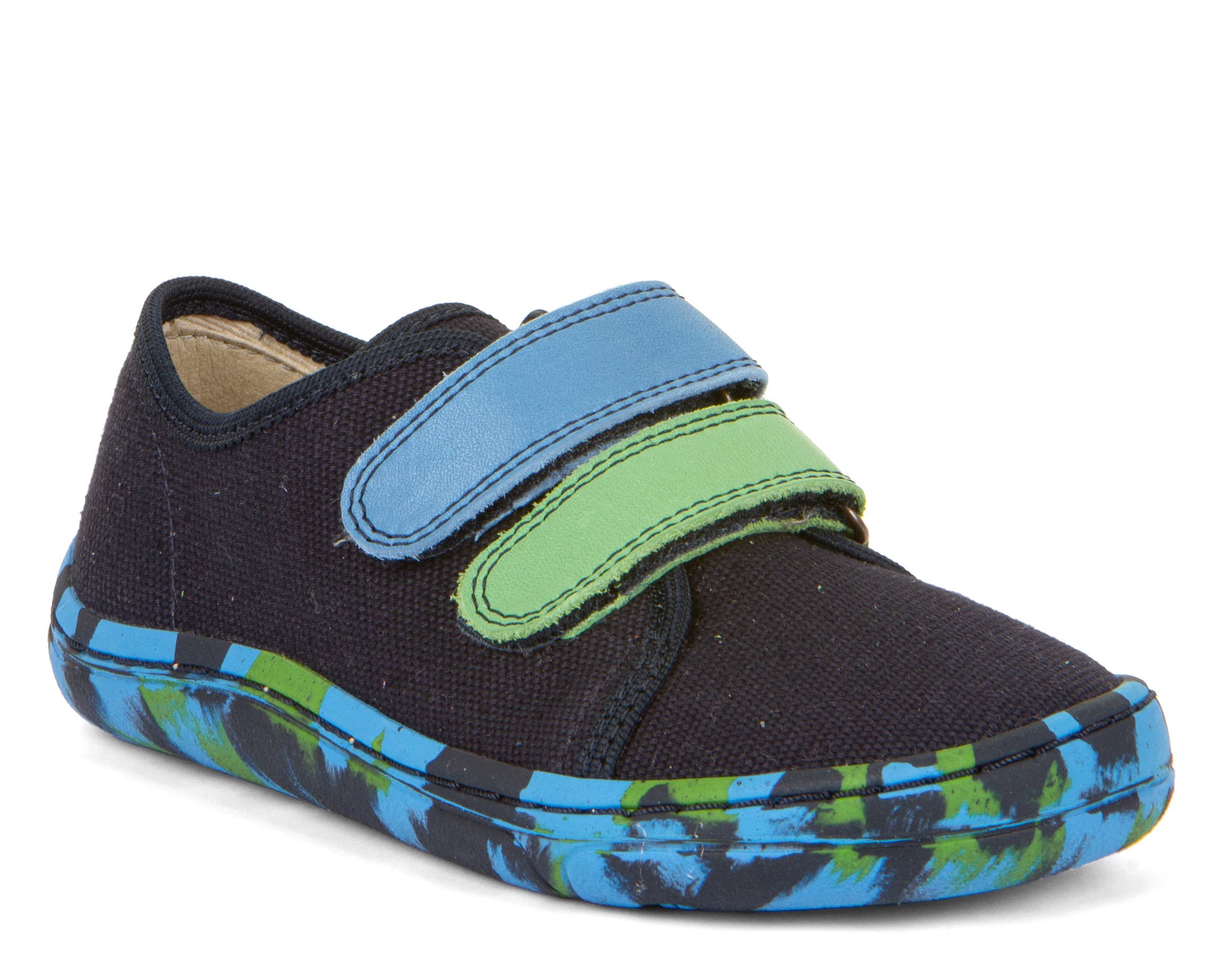 Levně Barefoot tenisky Froddo Blue-Green textilní G1700379-13