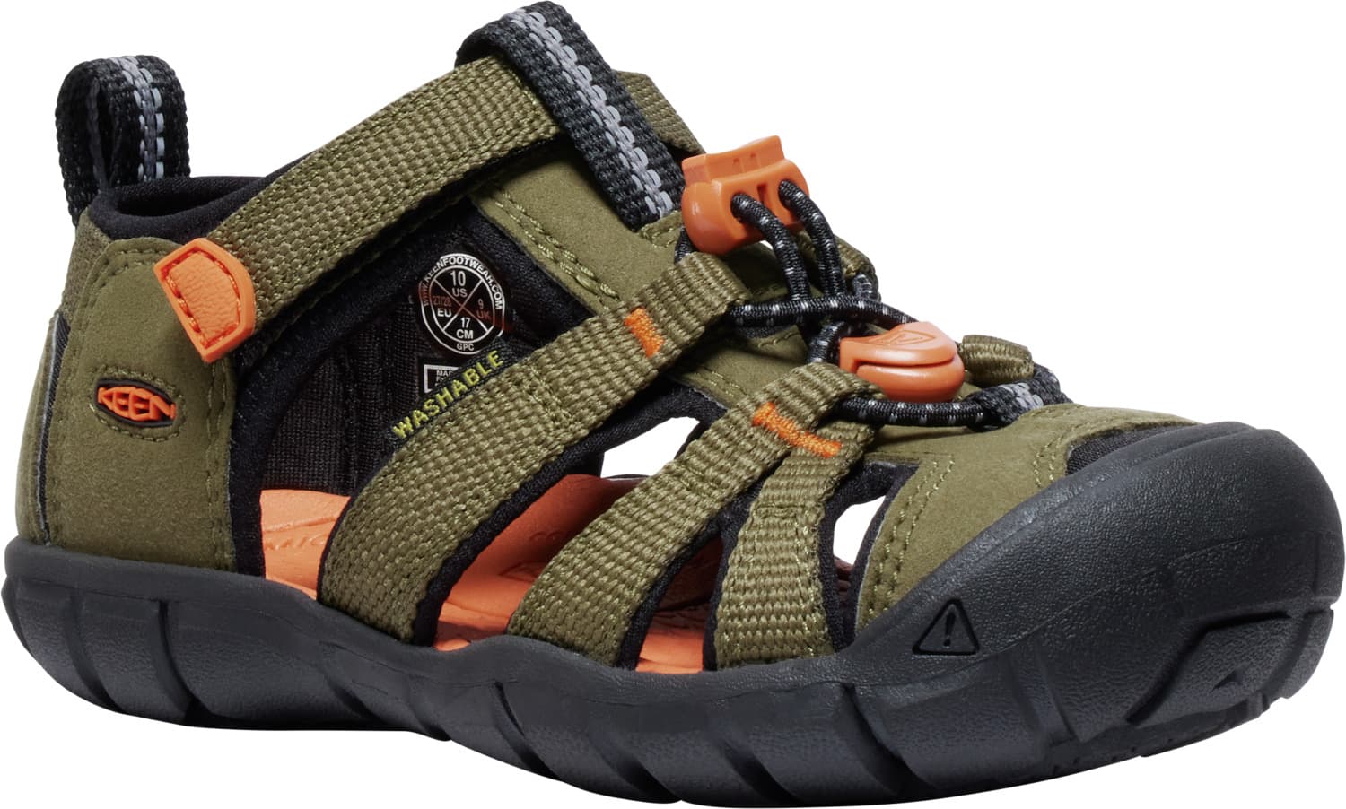 Keen Seacamp II CNX Dark Olive/Gold Flame Velikost: 36