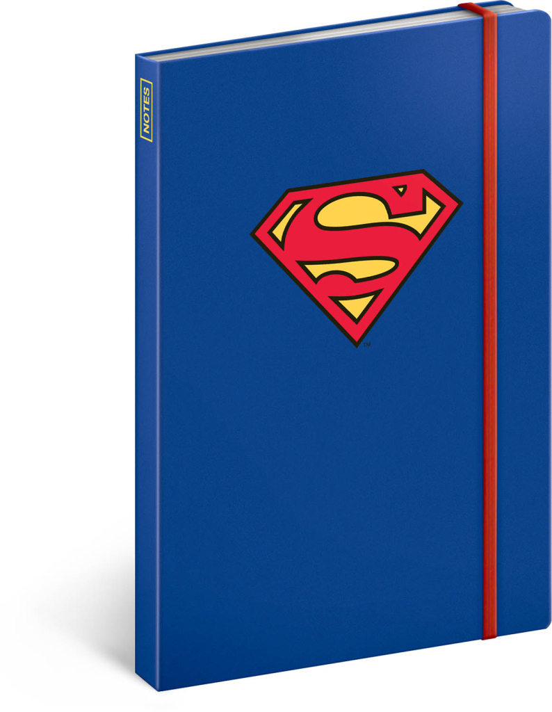 Presco Notes Superman – Symbol, linkovaný, 13 × 21 cm