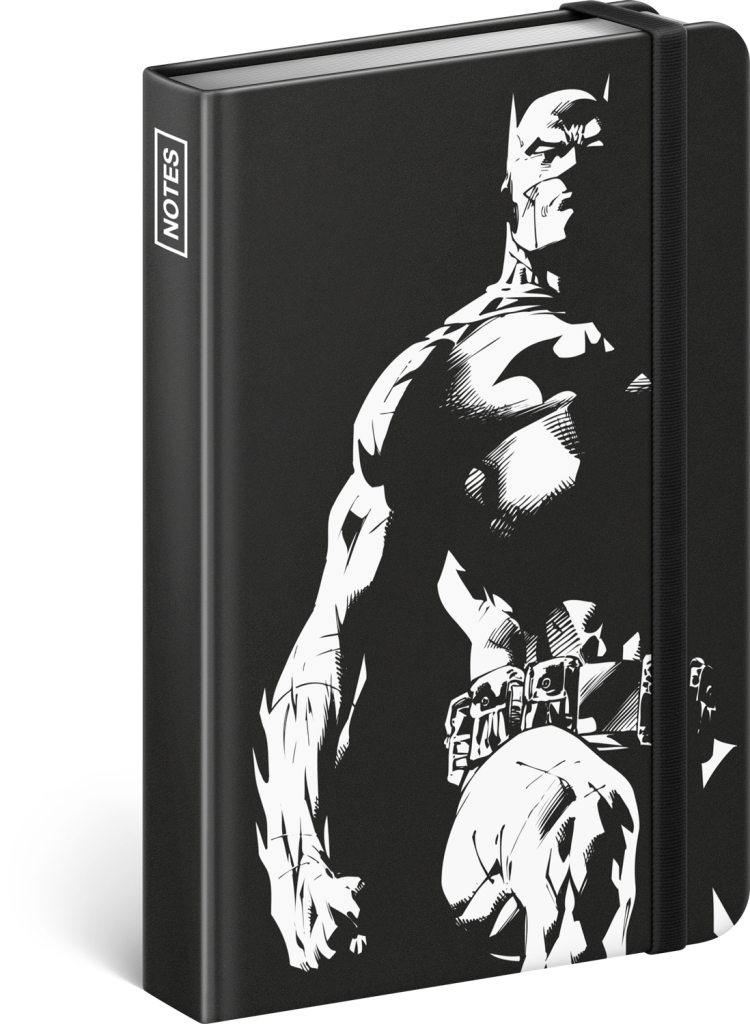 Levně Presco Notes Batman – Dark Knight, linkovaný, 11 × 16 cm