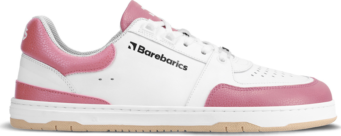 Barefoot tenisky Barebarics Wave - White & BubbleGum Pink Velikost: 39