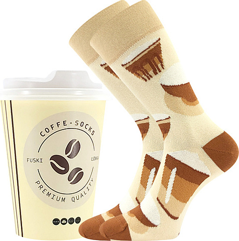Levně Lonka® Ponožky Lonka Coffee - 3
