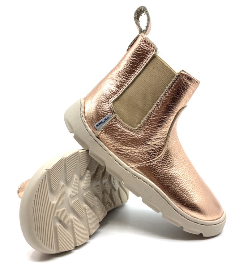 Barefoot zimní Pegres Skinny Chelsea SBF 58W měděná 30, Vnitřní délka boty: 19,0 cm, Vnitřní šířka boty: 7,4 cm