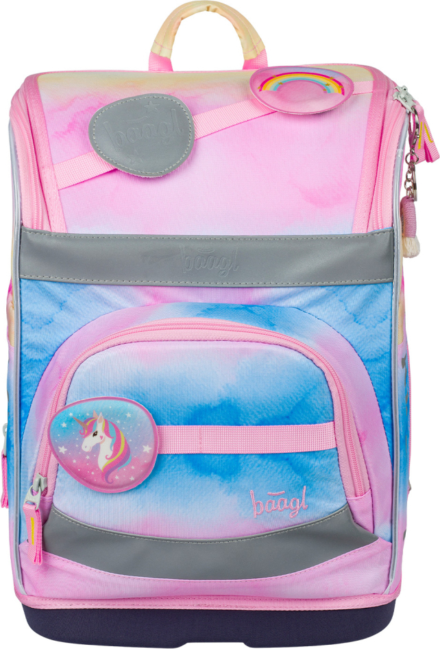 Levně BAAGL Školní aktovka Zippy plus Rainbow Unicorn