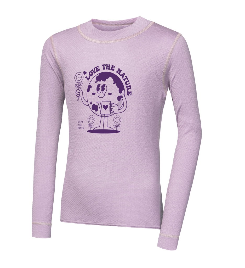 Levně Dětské funkční tričko Sensor Merino DF Planet Mystic Violet