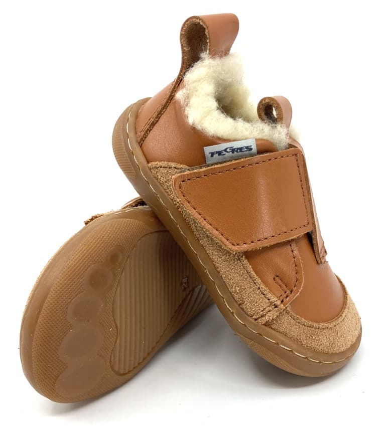 Levně Barefoot zimní capáčky Pegres SBF 64W hnědá