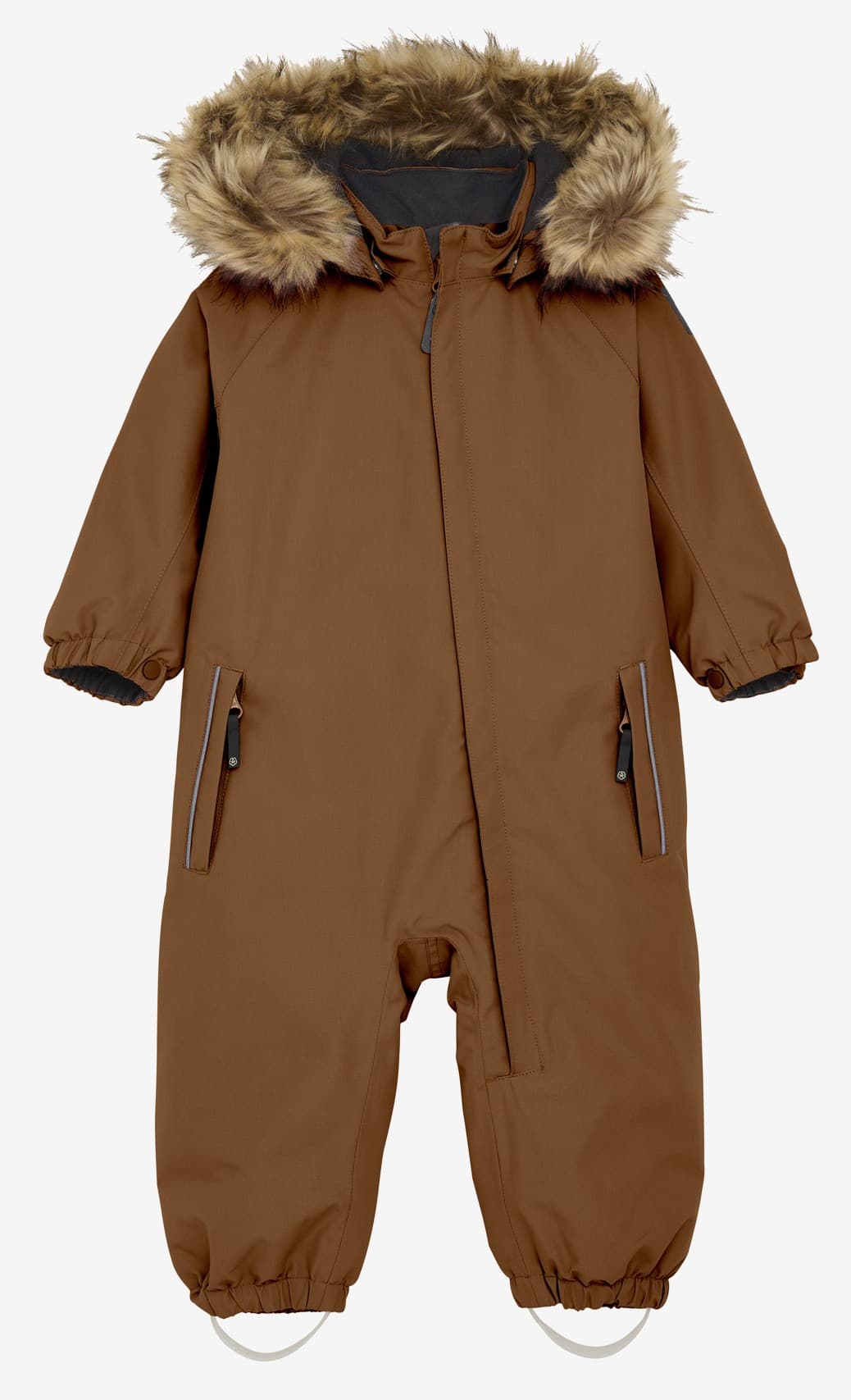 Dětská zimní kombinéza Color Kids Baby Coverall W. Fake Fur - Nuthatch 742139