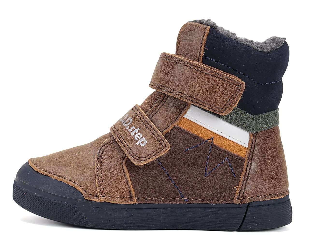 Levně Dětské zimní boty DD Step W068-52388B Chocolate