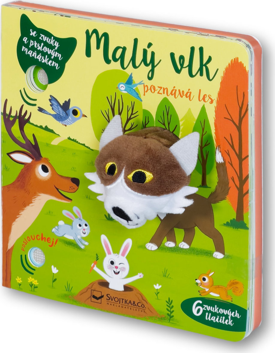 Levně Malý vlk poznává les - se zvuky a prstovým maňáskem