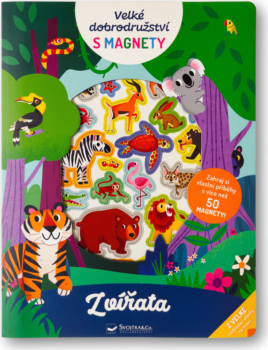 Levně Velké dobrodružství s magnety Zvířata Ilustrace: Mel Draws