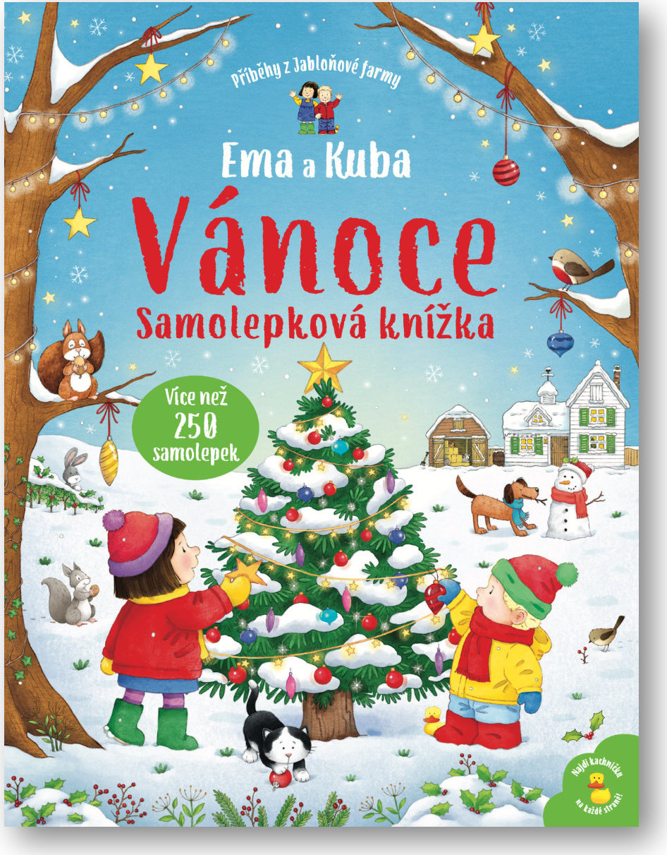 Levně Ema a Kuba - Vánoce - Samolepková knížka Kate Nolan