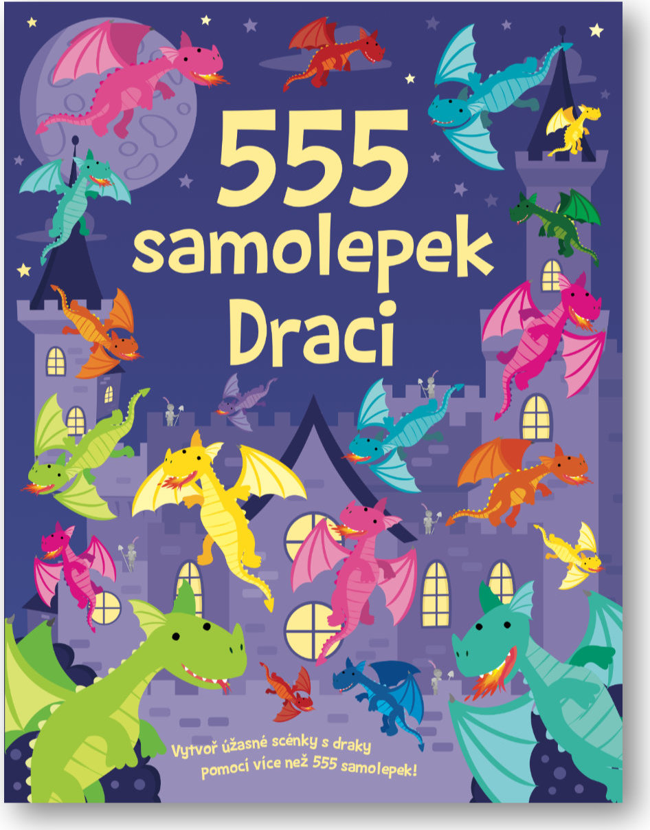 Levně 555 samolepek - Draci