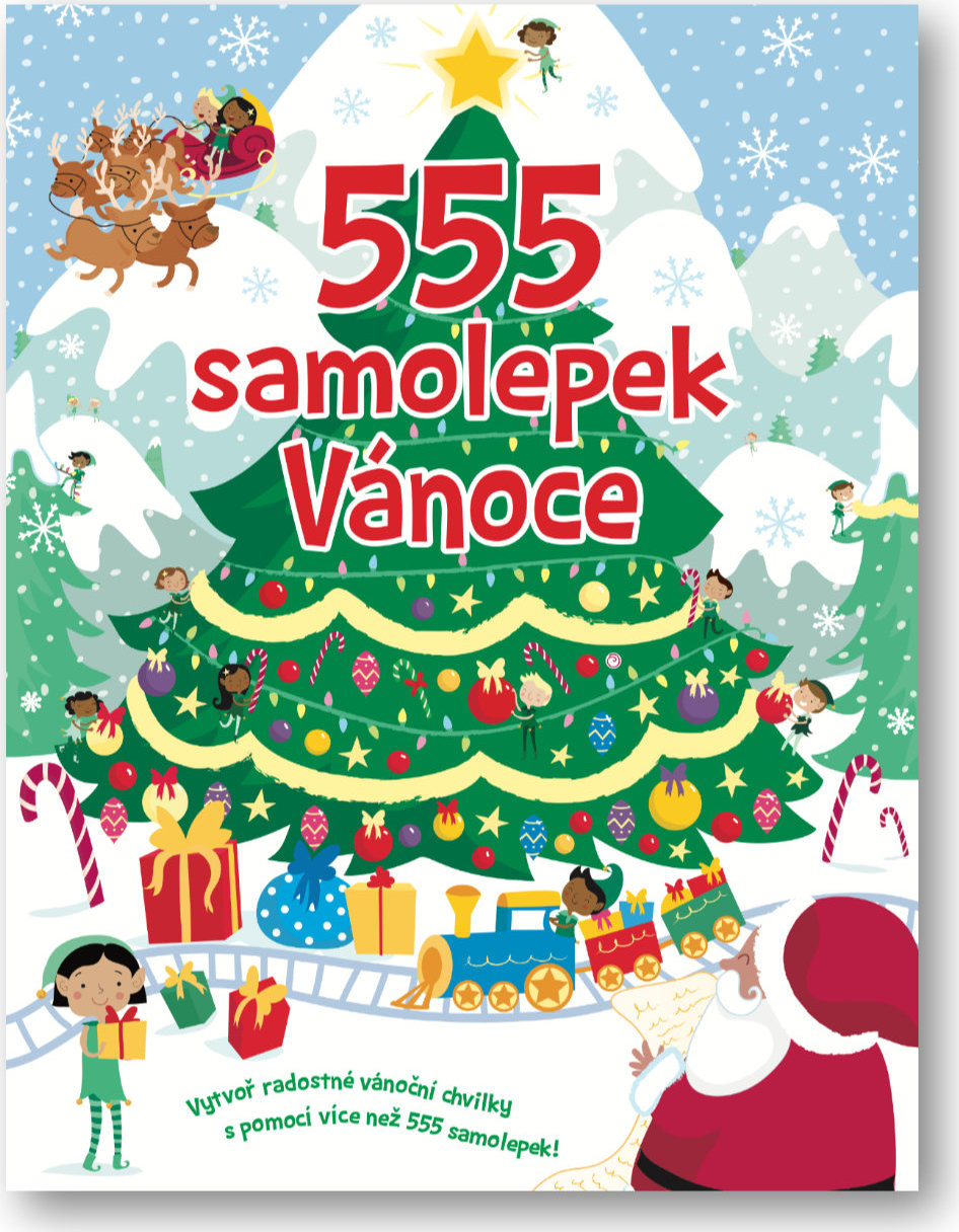 Levně 555 samolepek - Vánoce