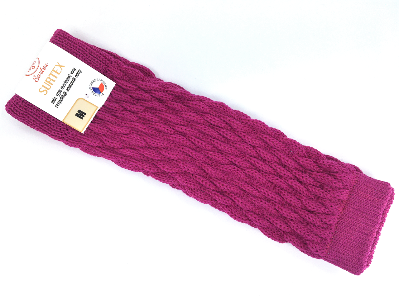 Levně Návleky Surtex 95% Merino Fuchsiová