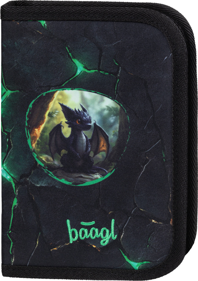 Levně BAAGL Školní penál jednopatrový Draci