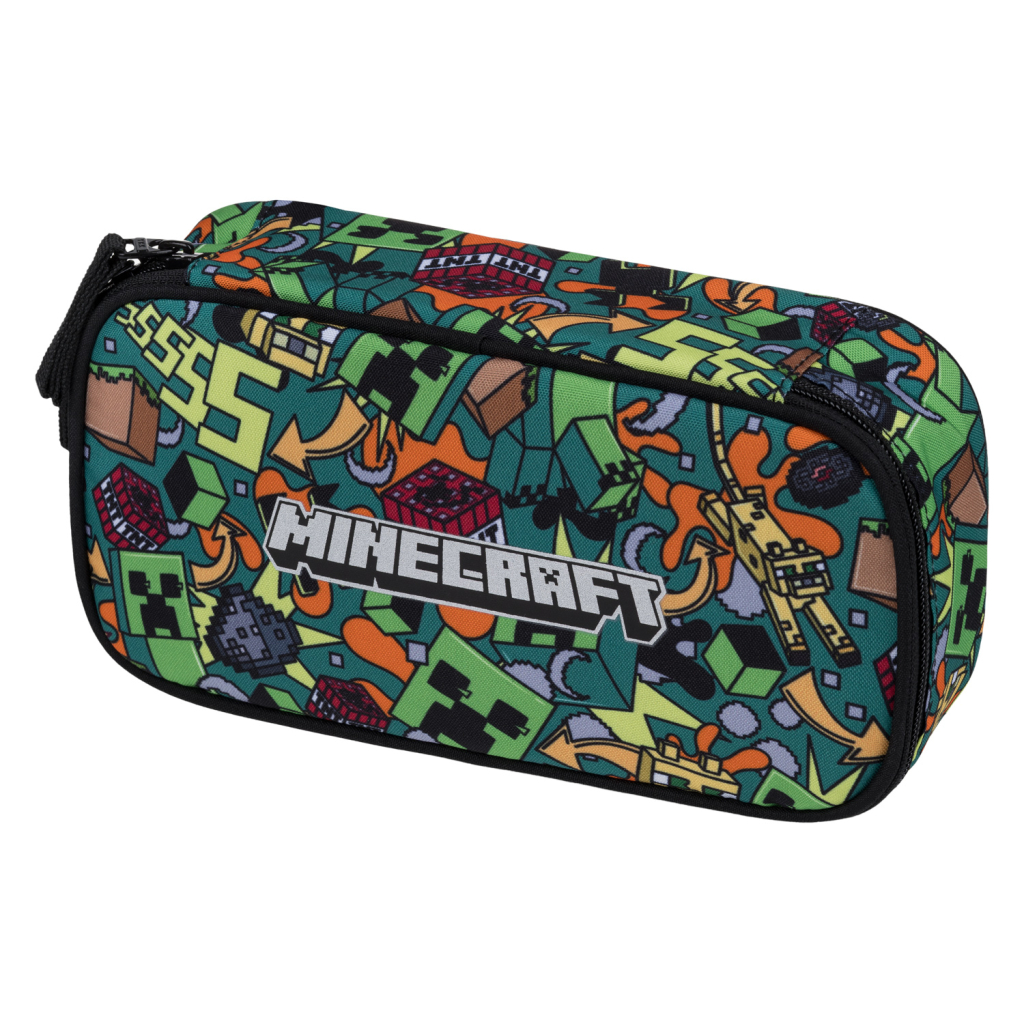 Levně BAAGL Školní penál etue Minecraft Chaos