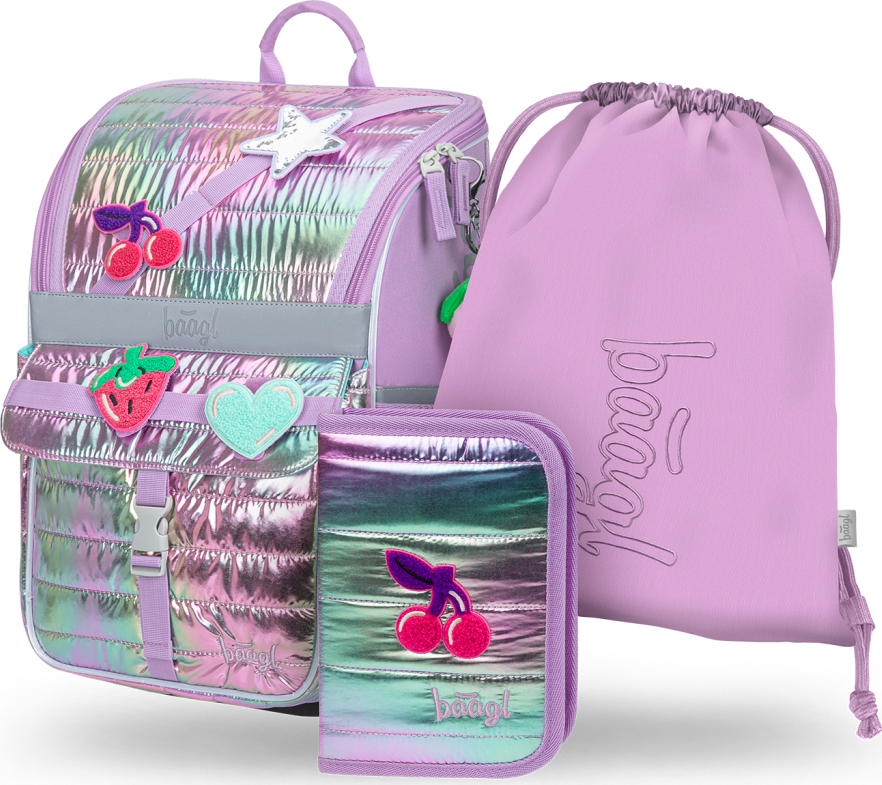 Levně BAAGL SET 3 Zippy Lavender: aktovka, penál, sáček